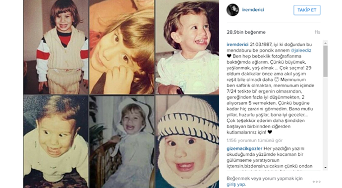 İrem Derici 29 yaşında