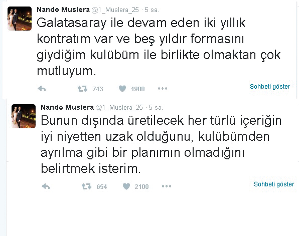 Muslera: Ayrılık planım yok