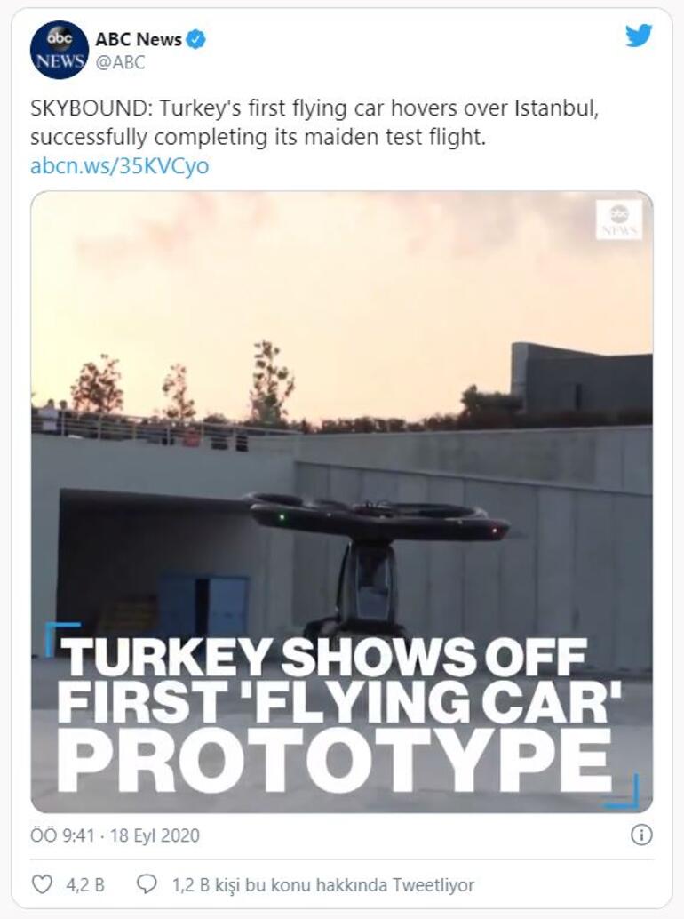 Dünya Türkiye'nin ilk uçan arabası Cezeri'yi konuşuyor