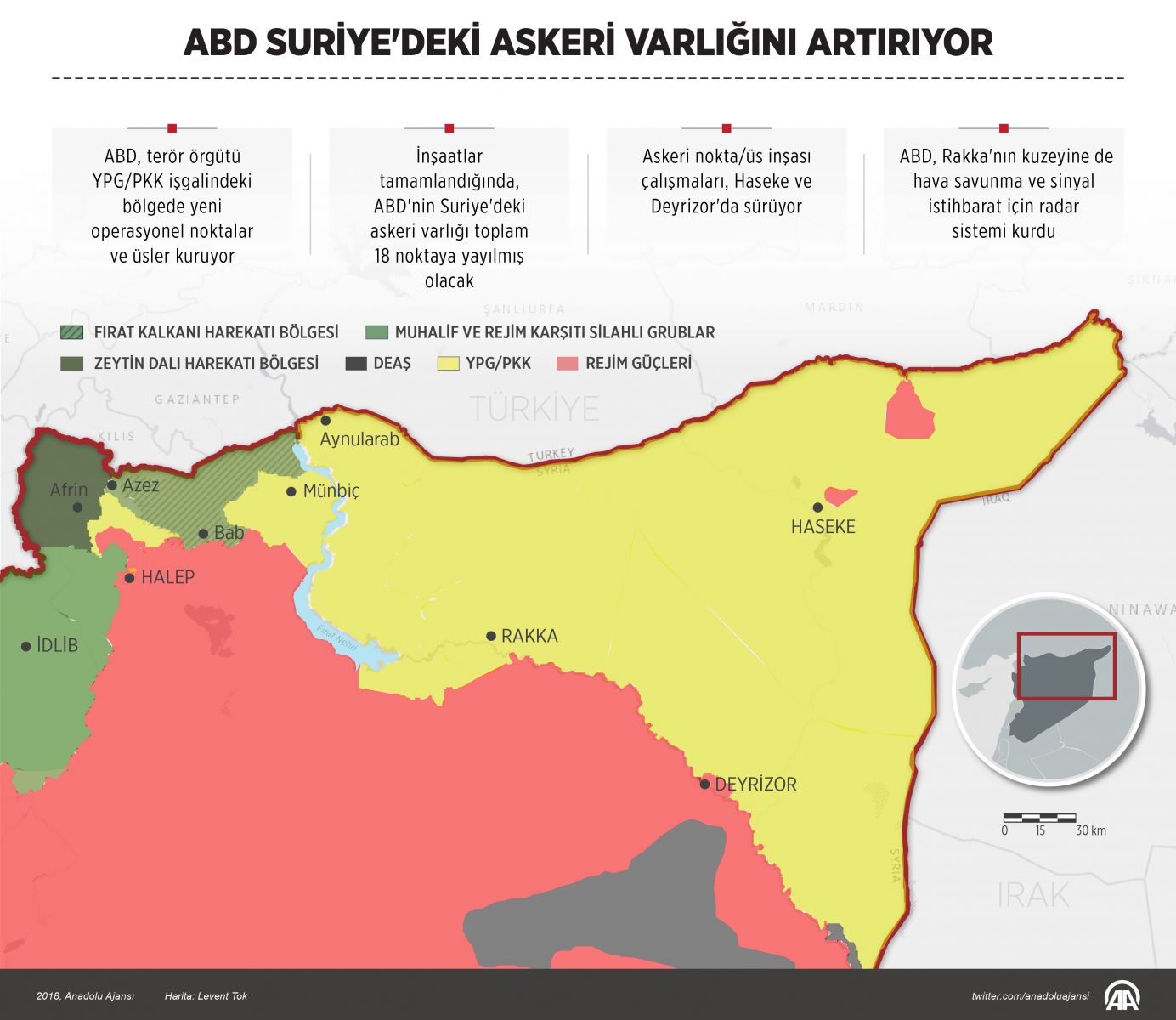 YPG işgal ediyor, ABD Türkiye sınırına asker yığıyor