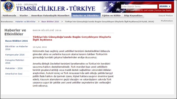 ABD'den kayyum açıklaması: 'Endişe duyuyoruz'