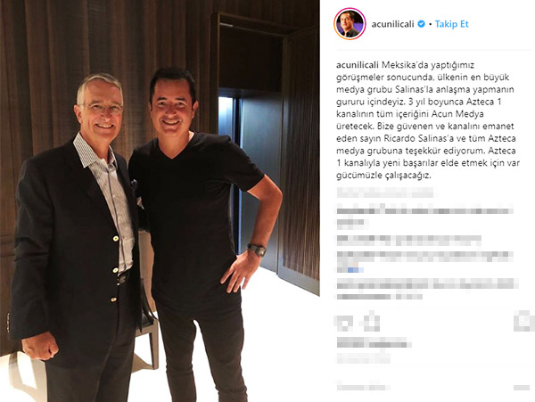 Acun Ilıcalı flaş anlaşmayı böyle duyurdu