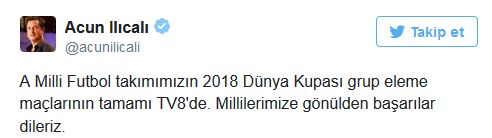 A Milliler'in Dünya Kupası Eleme maçları TV8'de