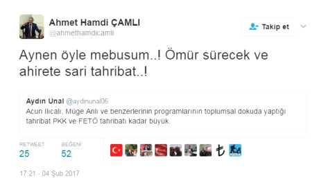 AK Partili Aydın Ünal'dan Acun ve Müge Anlı'ya tepki