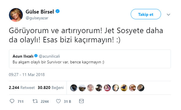 Gülse Birsel Acun Ilıcalı'ya böyle meydan okudu