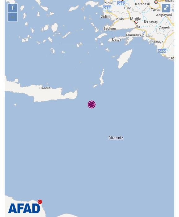 Adalar Denizi'nde deprem