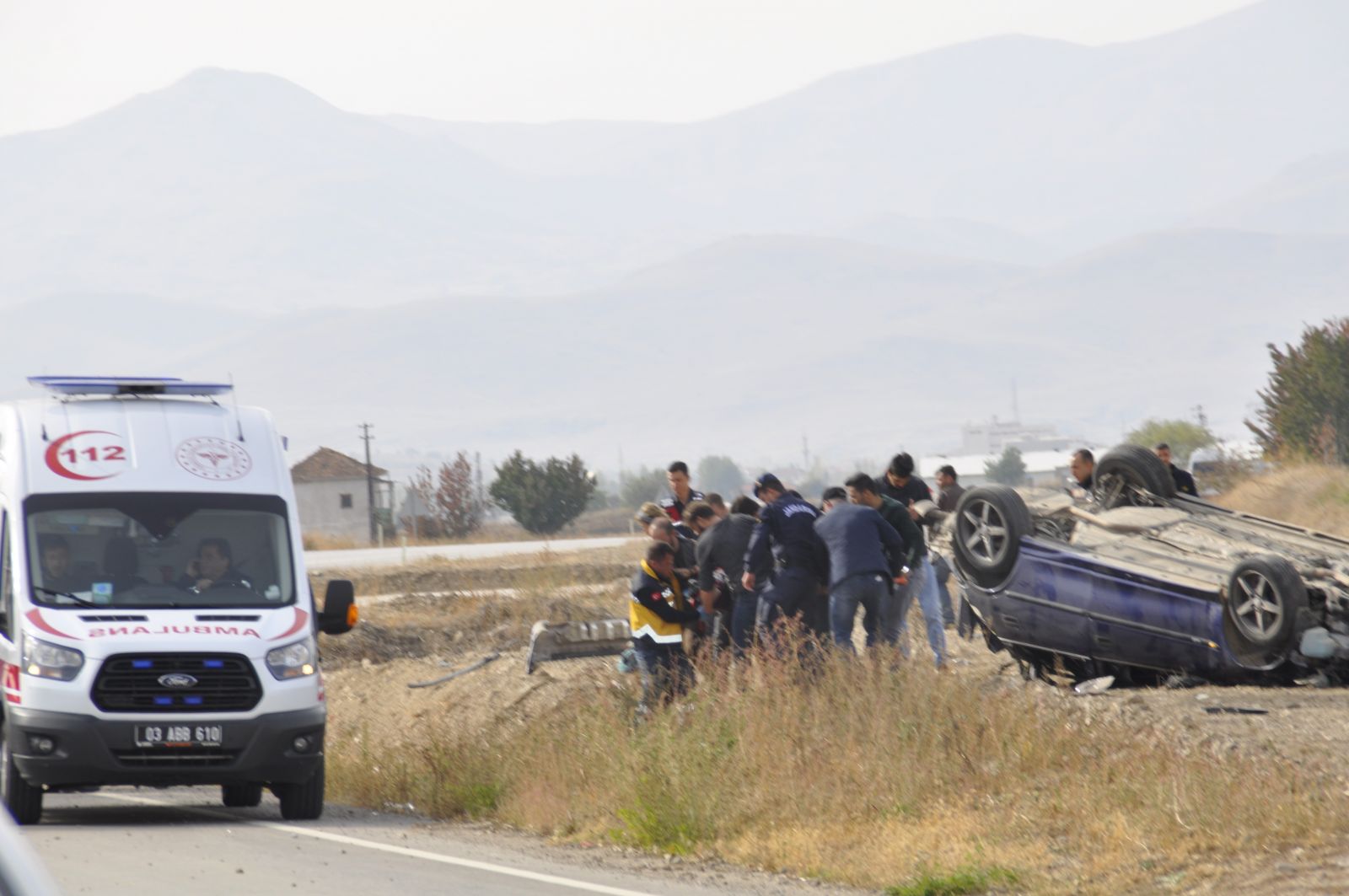 Afyonkarahisar’da feci kazada yaralanan 2 kişi hayatını kaybetti