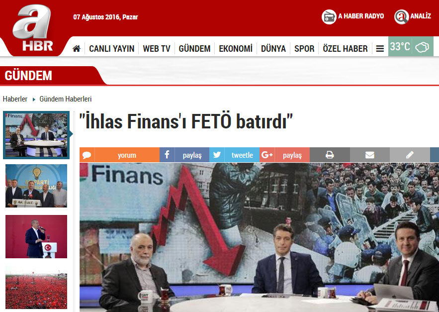 Bütün medya destek verdi