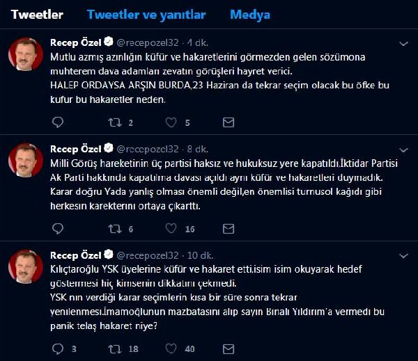 AK Partili Özel: Bu panik, telaş, hakaret niye? AK Partili Özel: Bu panik, telaş, hakaret niye?