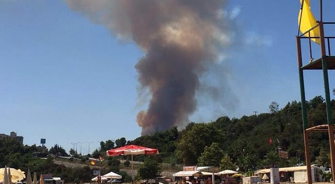 Alanya'da aynı gün beşinci orman yangını