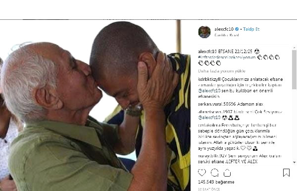 Alex ve Volkan'dan Lefter paylaşımı