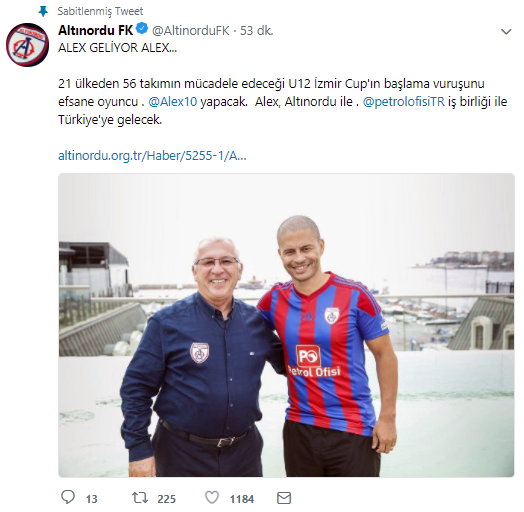 Alex, Altınordu için İzmir'e gelecek