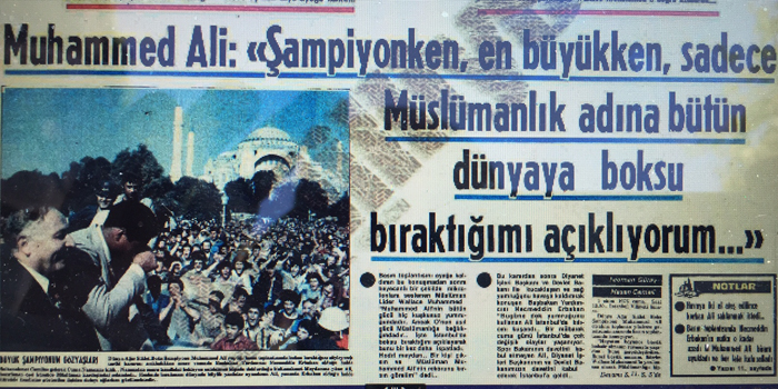 Muhammed Ali İstanbul’dan geçerken...