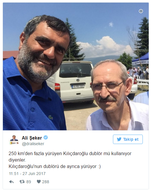 CHP lideri Kılıçdaroğlu yürürken dublör mü kullanıyor?