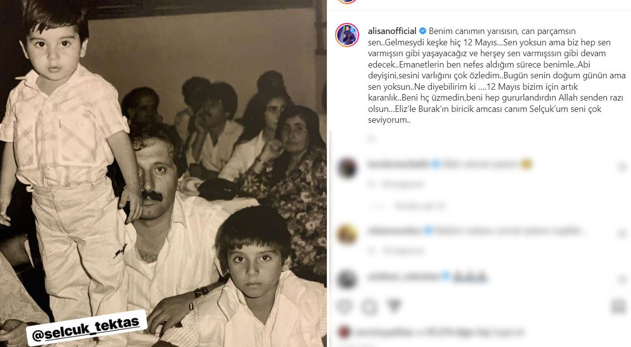 Alişan’dan vefat eden kardeşi Selçuk Tektaş için yürek yakan doğumgünü paylaşımı