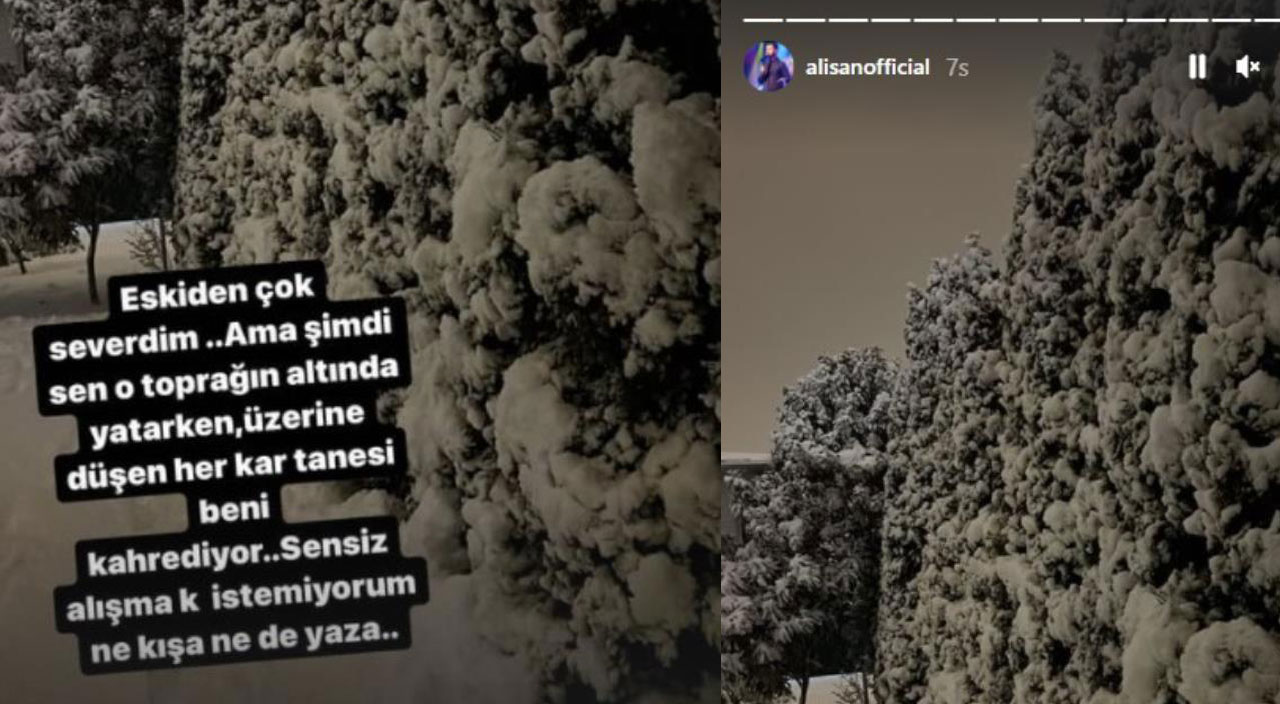 Alişan’dan kardeşi için duygusal paylaşım: Toprağına düşen her kar tanesi beni kahrediyor Alişan’dan kardeşi için duygusal paylaşım: Toprağına düşen her kar tanesi beni kahrediyor