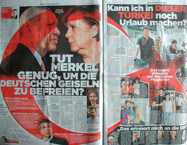 Almanya ilişkileri geriyor, Nazi kafası hortladı