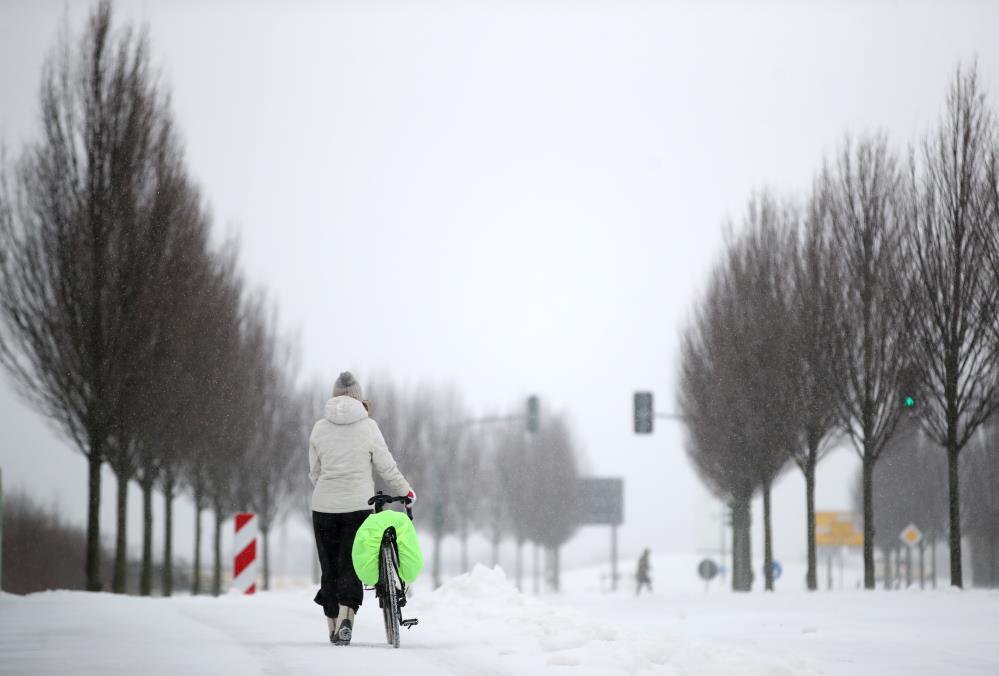 Almanya şiddetli kar yağışıyla mücadele ediyor