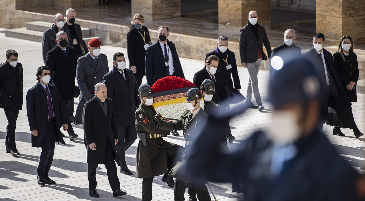 Almanya Başbakanı Scholz Ankara'da Almanya Başbakanı Scholz Ankara'da