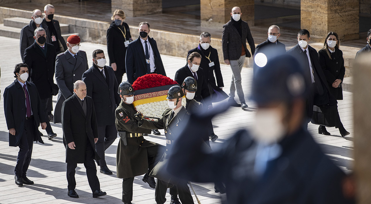 Almanya Başbakanı Scholz Ankara'da Almanya Başbakanı Scholz Ankara'da