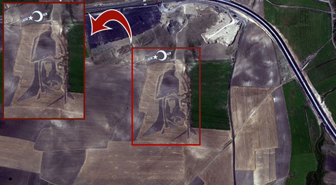 Göktürk-1, Alparslan silüetini uzaydan görüntüledi