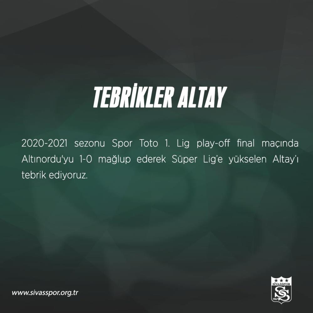 Süper Lig'e yükselen son takım Altay oldu Süper Lig'e yükselen son takım Altay oldu