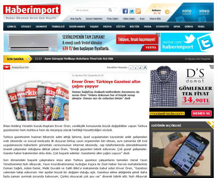 Haberimport, başarıyı böyle gördü