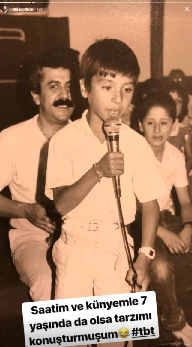 Alişan çocukluk fotoğrafını paylaştı
