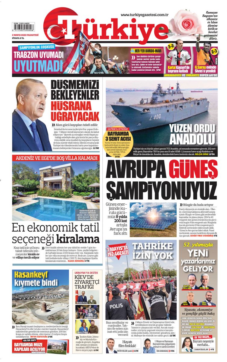 Avrupa’da güneş şampiyonu Türkiye