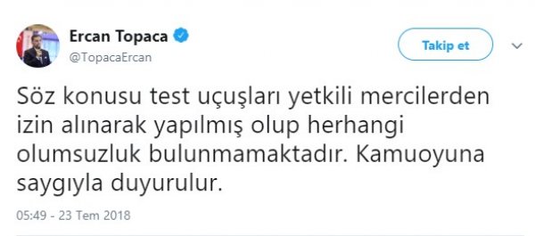 Ankara'daki patlama sesi F-16 uçuşundan kaynaklandı