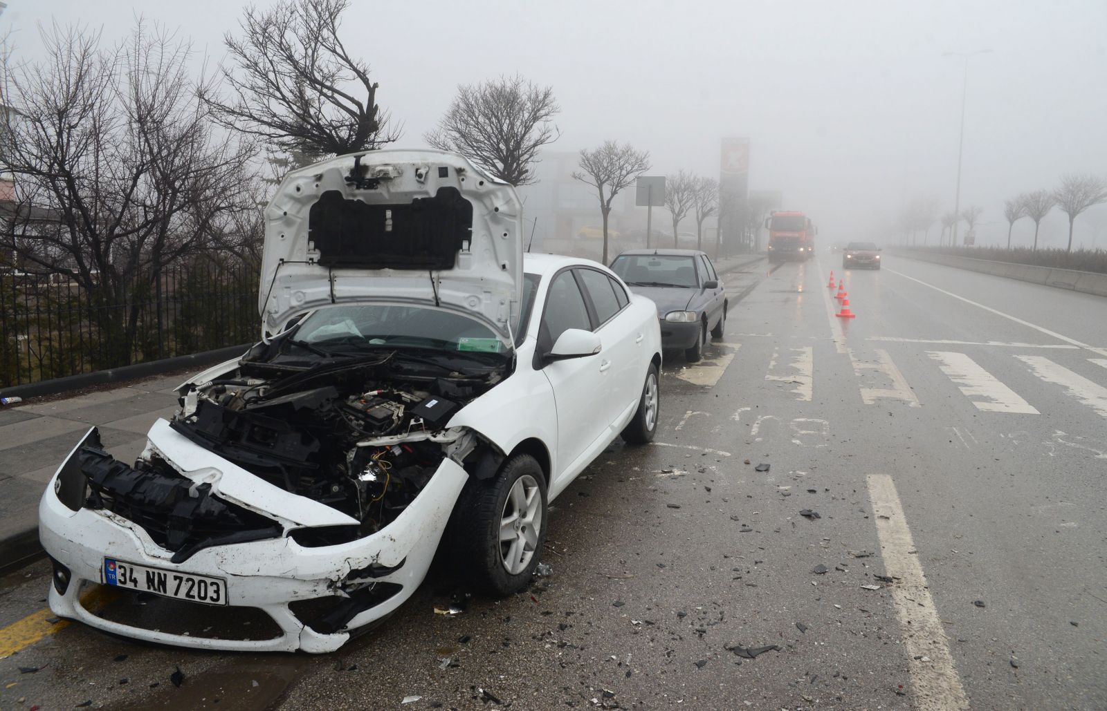 Ankara'da 25 araç birbirine girdi