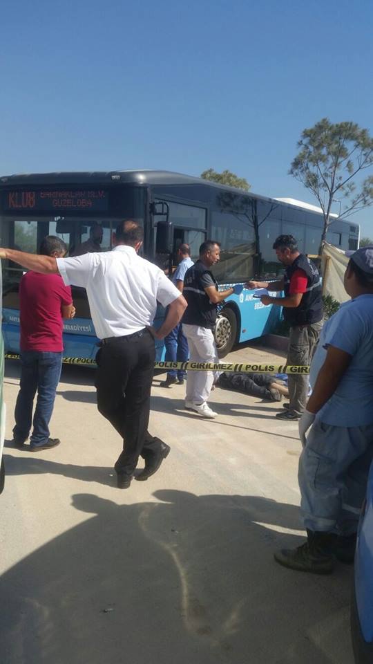Antalya'da otobüs şoförünün inanılmaz ölümü