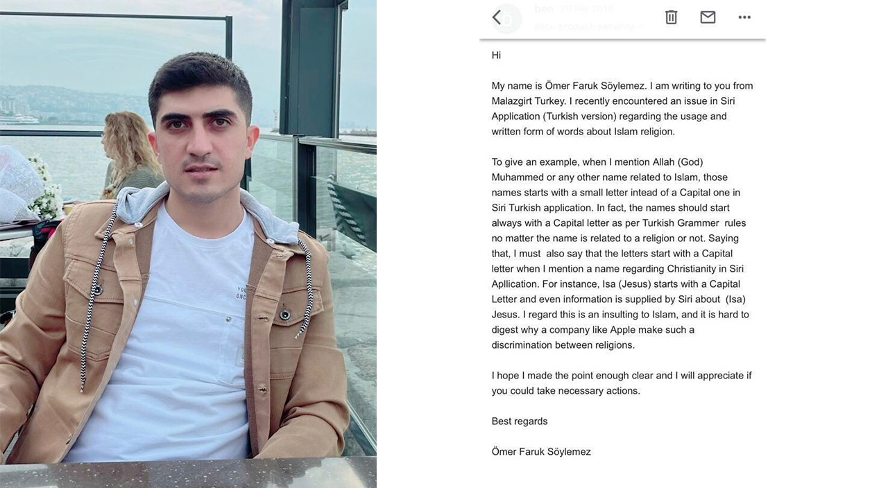 Muşlu genç fark etti, Apple harekete geçti: Siri artık Allah'ı biliyor! Muşlu genç fark etti, Apple harekete geçti: Siri artık Allah'ı biliyor!