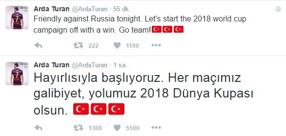 Kadroya alınmayan Arda’dan mesaj