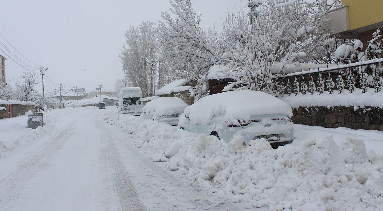 Soğuk hava Doğu Anadolu'yu esir aldı, kar kalınlığı 50 santimi geçti