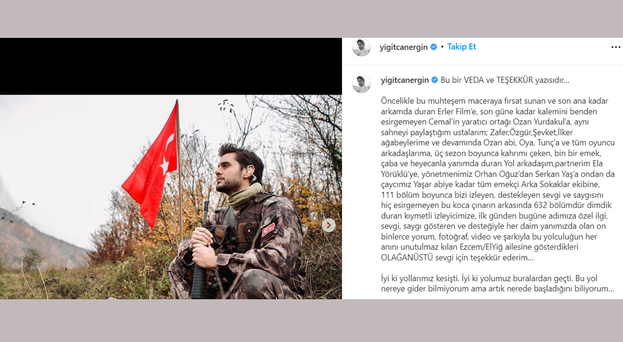 Arka Sokaklar’da seyirciyi üzen ayrılık! Ünlü oyuncu diziye veda ettiğini açıkladı Arka Sokaklar’da seyirciyi üzen ayrılık! Ünlü oyuncu diziye veda ettiğini açıkladı