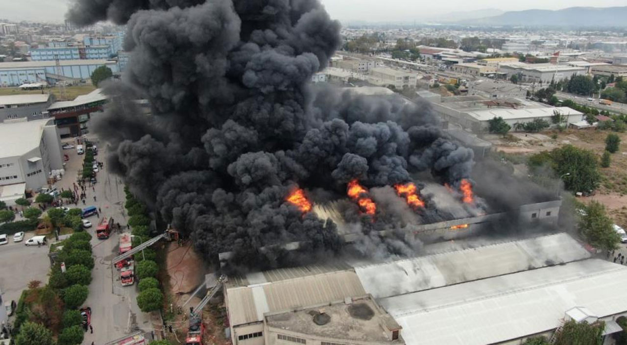 Bursa’da tekstil fabrikasında yangın!