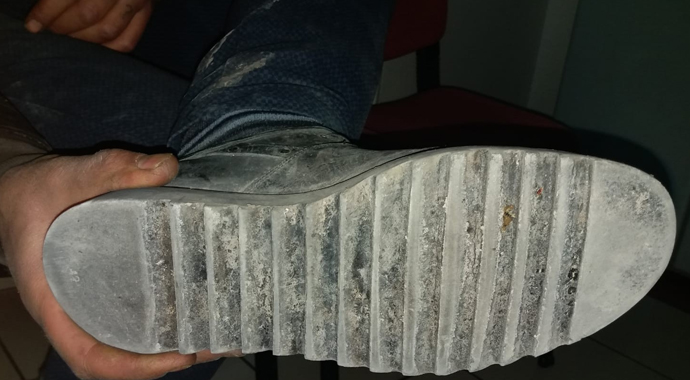 Kapıdaki ayak izinden yakalandılar