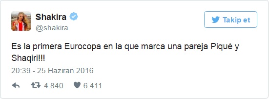 Shakira’nın Shaqiri paylaşımı olay oldu