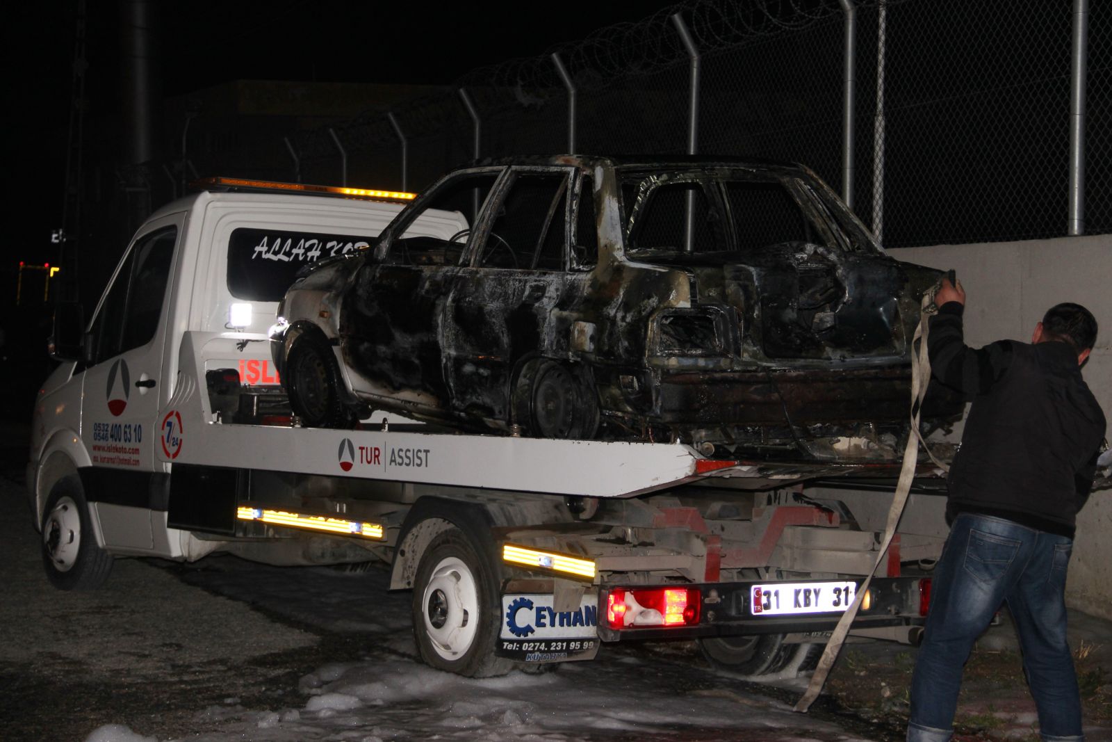 Askeri lojman önünde hareketli dakikalar!