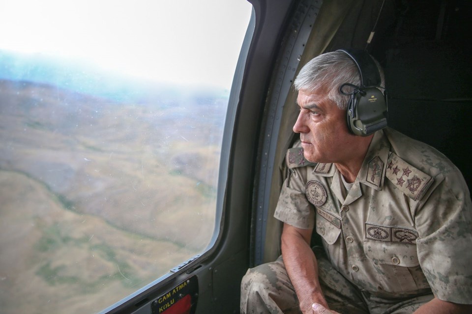 Orgeneral Çetin: 'Dağlar teröristlerden tamamen temizlenmiş durumda'