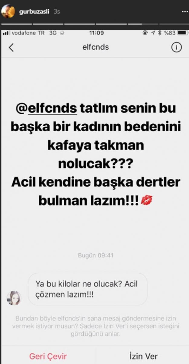 Kilolarına çirkin yorum yapan takipçisine Aslıhan'dan sert cevap