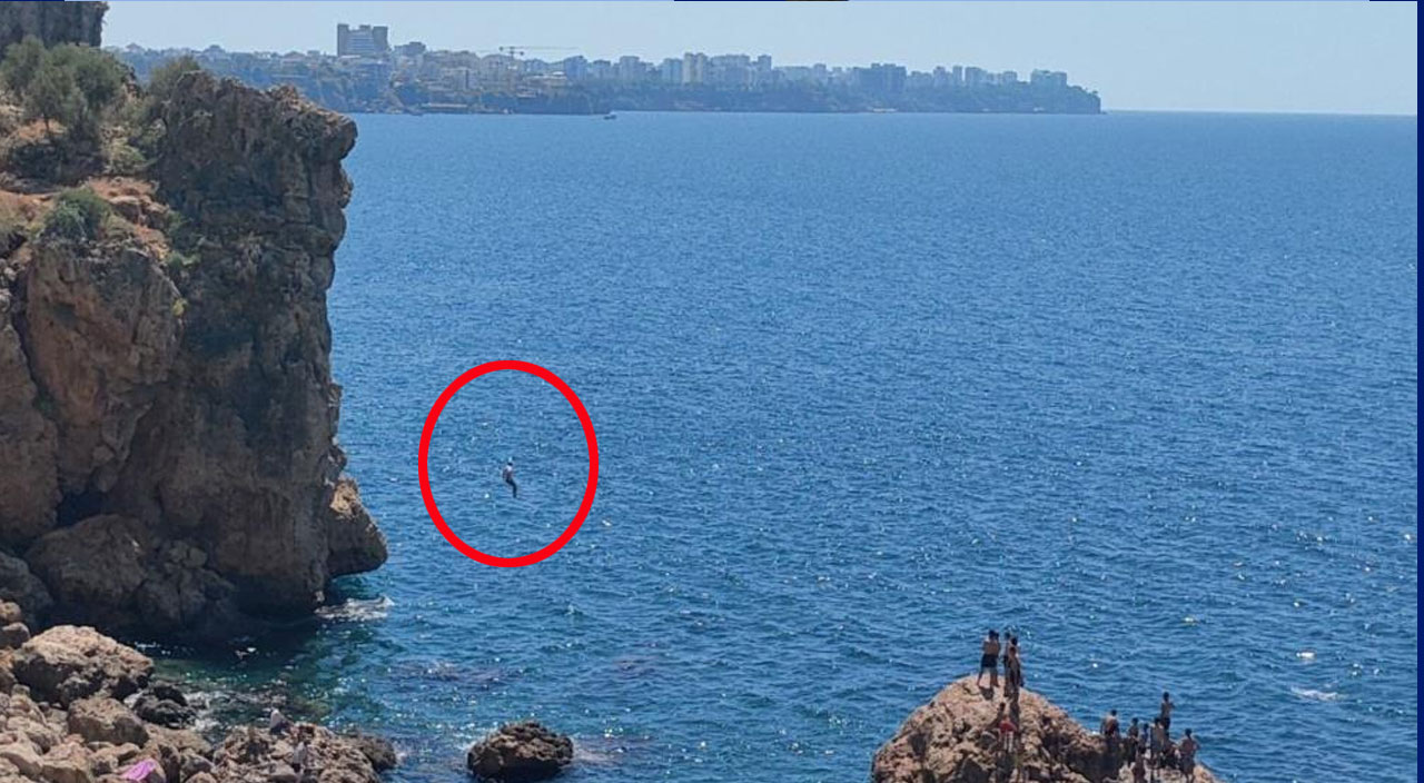 40 metreden denize atladı, herkes öldü sandı