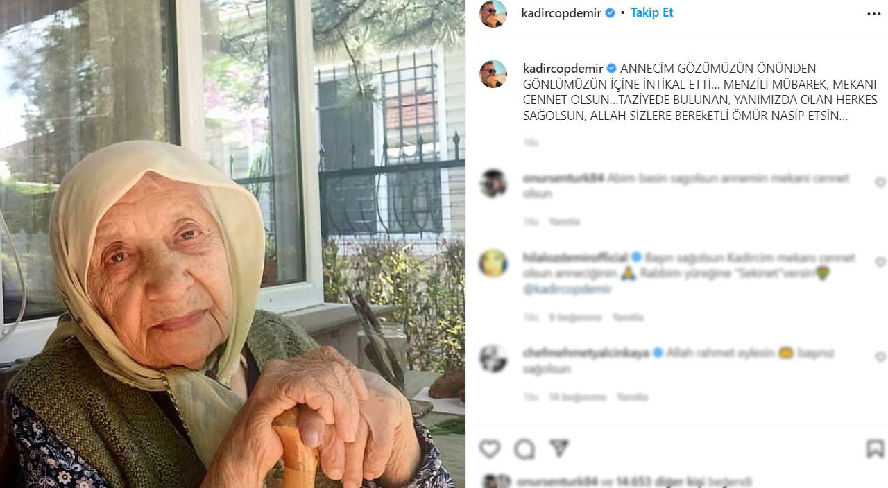 Kadir Çöpdemir’in acı günü: Annesi hayatını kaybetti