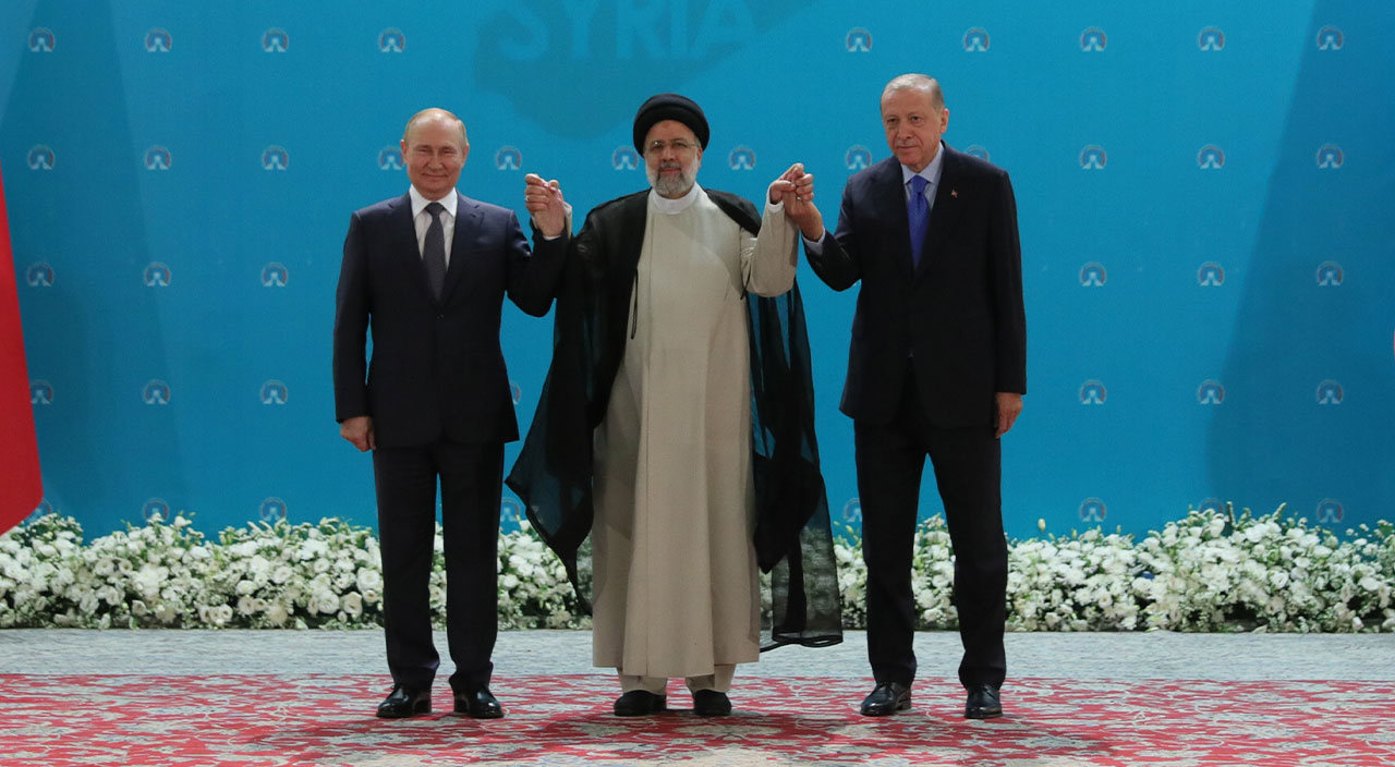 Tahran'da üçlü zirve sona erdi! Cumhurbaşkanı Erdoğan terörle mücadele mesajını yineledi