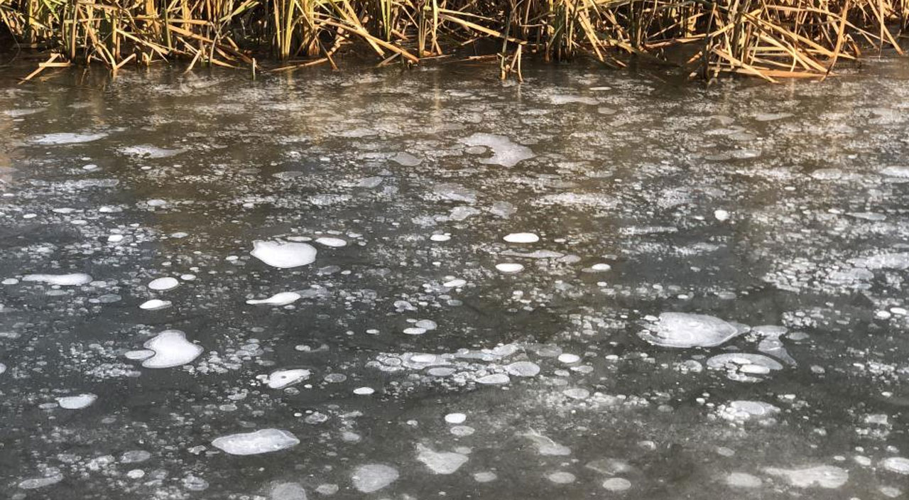Kars'ta dereler dondu hava eksi 12'yi gördü