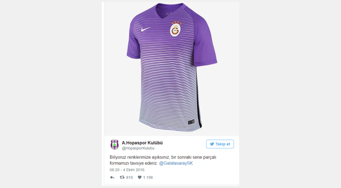 Amatör Lig'den G.Saray'a gönderme: Biliyoruz, aşıksınız