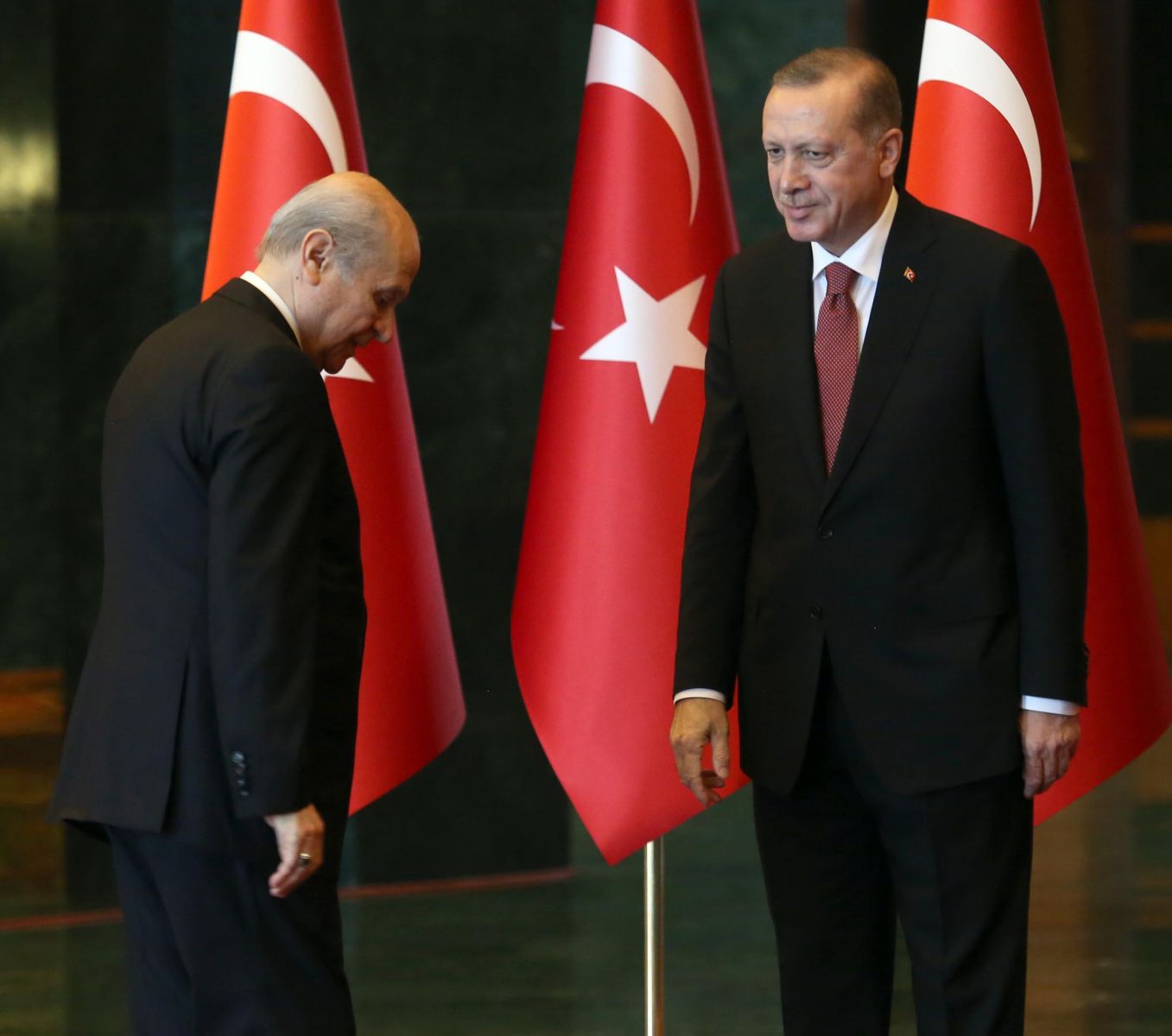 Devlet Bahçeli ilk kez 29 Ekim kutlaması için Beştepe'de