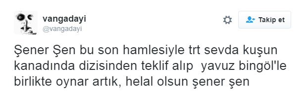 Şener Şen Beştepe'deki ödül töreninde konuştu