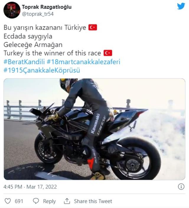 Kenan Sofuoğlu ve Toprak Razgatlıoğlu 1915 Çanakkale Köprüsü’nden beraber geçti